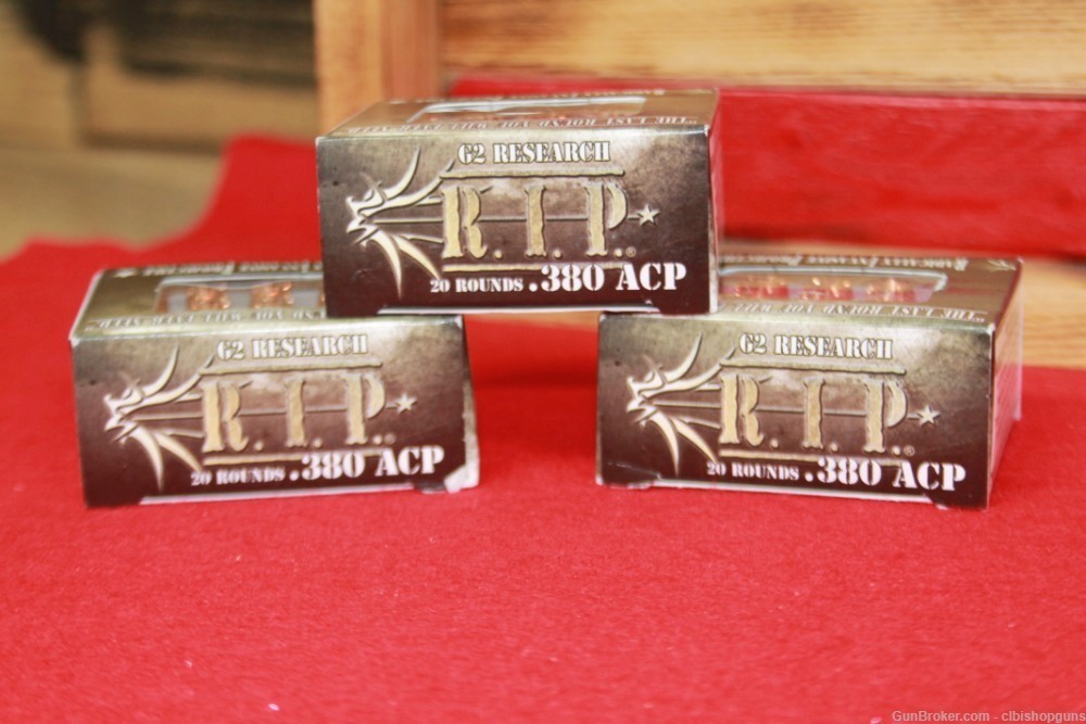 G2 Research R.I.P Ammo 380 ACP 3 BOXES 60 RNDS-img-2