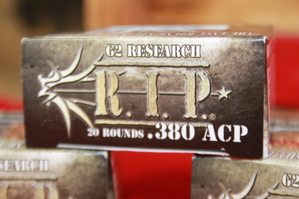 G2 Research R.I.P Ammo 380 ACP 3 BOXES 60 RNDS-img-1