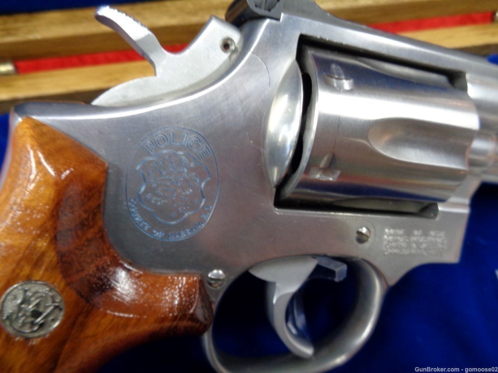 S&W Model 66 357 Magnum Nassau New York Police Limited Edition NY Knife Mag-img-8