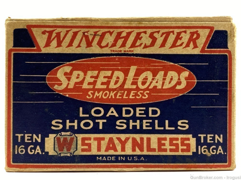 Winchester Speed Loads TEN 16 Ga Shot Shells 1–1/8 oz 1 Buck 2–9/16"-img-0