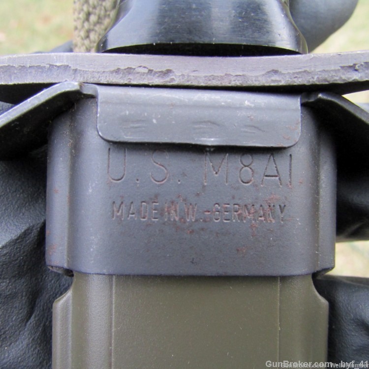 WEST GERMAN COLT M7 BAYONET WITH SCABBARD USGI M16 W. GERMANY BAYONET-img-3