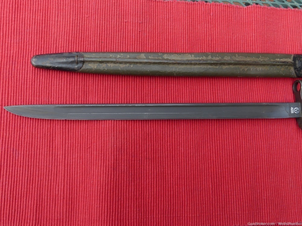 US WWI WINCHESTER 1917 BAYONET WITH ORIGINAL SCABBARD (EXCELLENT)-img-6