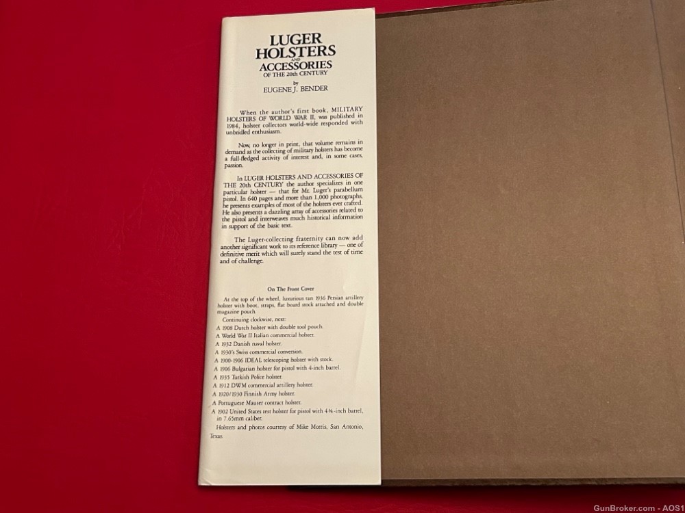 Luger Holsters and Accessories Of The 20th Century 1992 1st Edition Signed -img-7