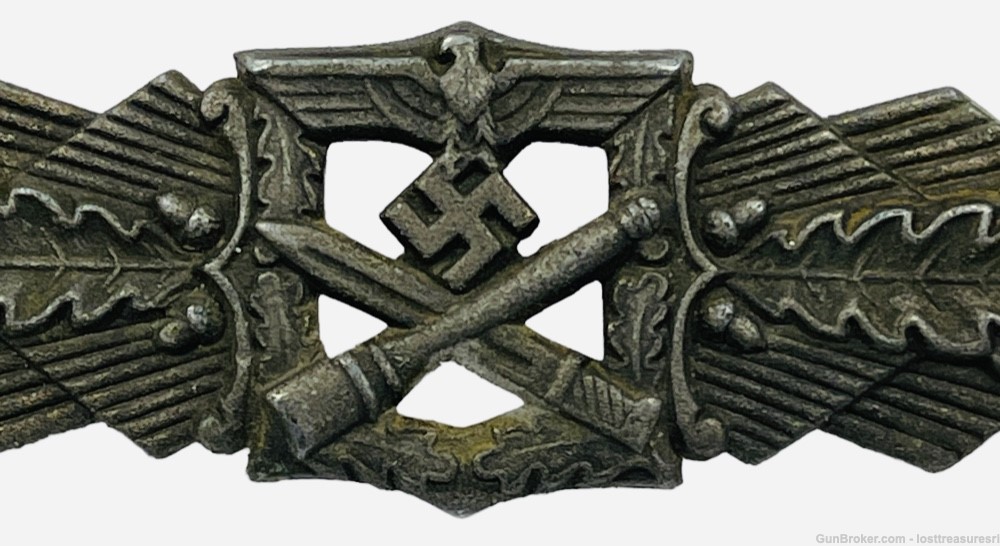 Vintage World War Two German Close Combat Badge Clasp Insigna Bronze WWII-img-18