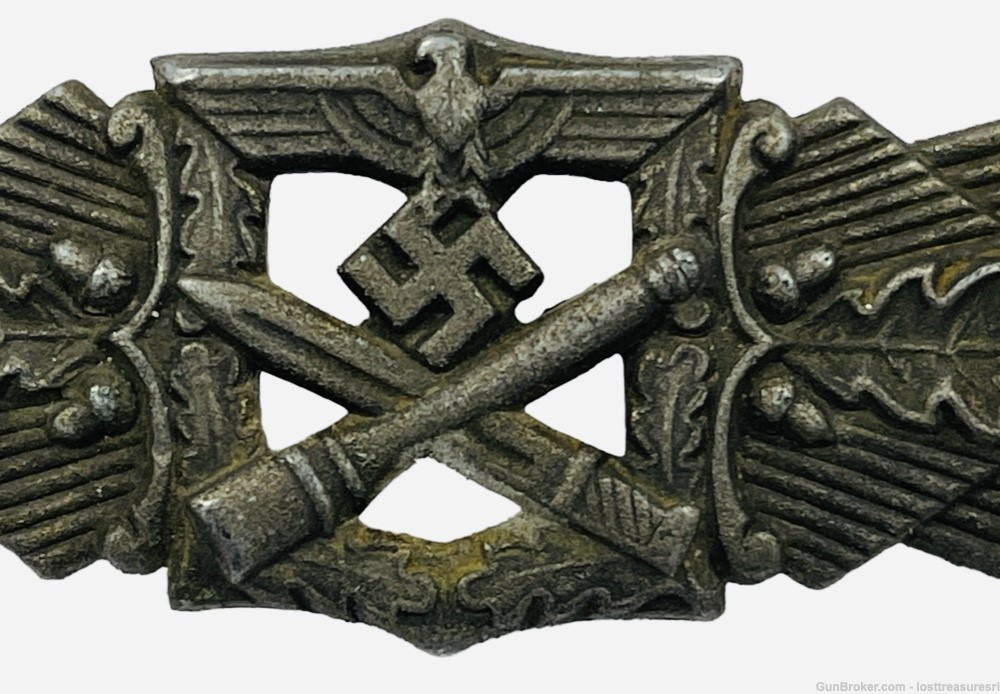 Vintage World War Two German Close Combat Badge Clasp Insigna Bronze WWII-img-5