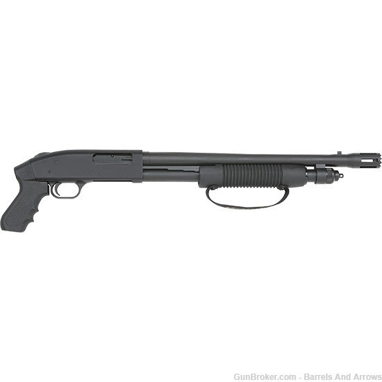 Mossberg 50697 590 Pump Shotgun, 12 GA, 18.5" Bbl, Cruiser, Pistol Grip 6+1-img-0