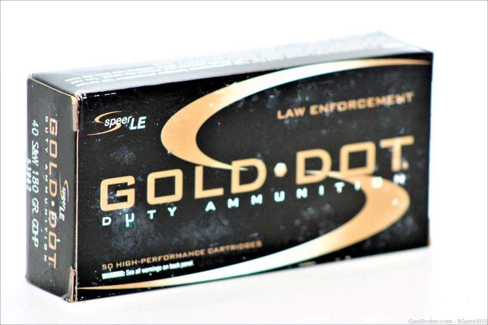 40s&w SPEER LE GOLD DOT Duty Ammo Personal Protection 40 s&w 180 Gr GDHP 50-img-3