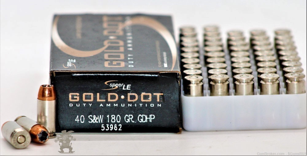 40s&w SPEER LE GOLD DOT Duty Ammo Personal Protection 40 s&w 180 Gr GDHP 50-img-2