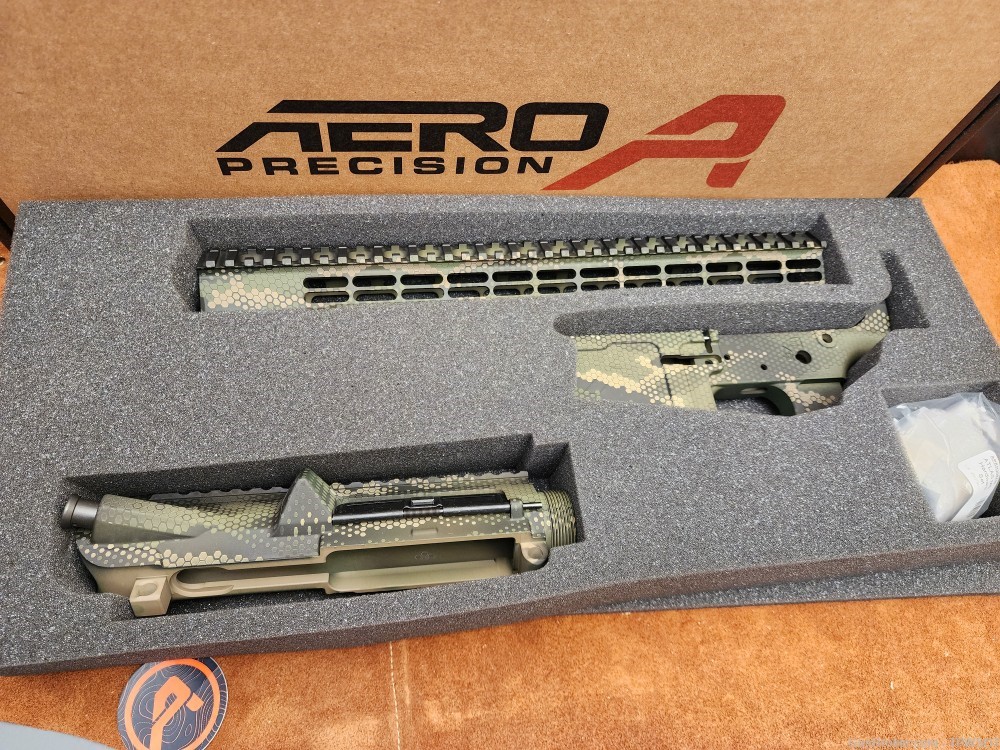 Aero Precision Rattlesnake Camo M5/AR10 Builder Set 15" R-One Shot Show 24-img-0