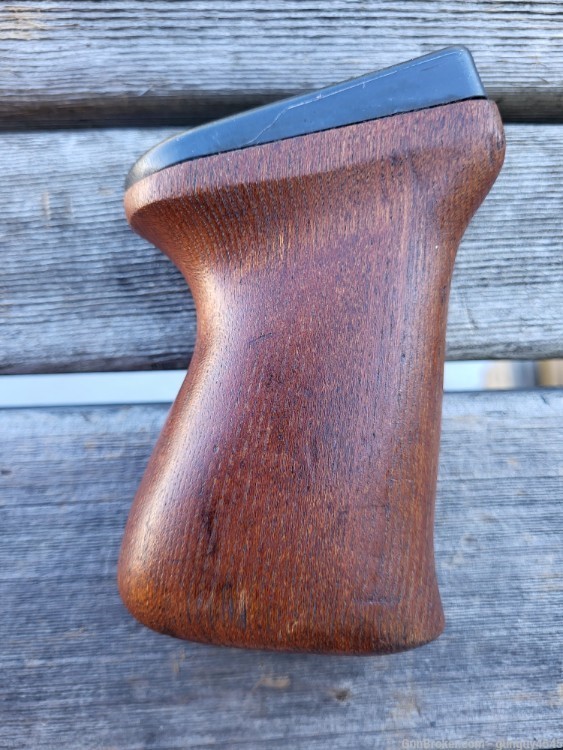 RARE original pre ban Yugoslavian Mitchell arms wood pistol grip-img-1