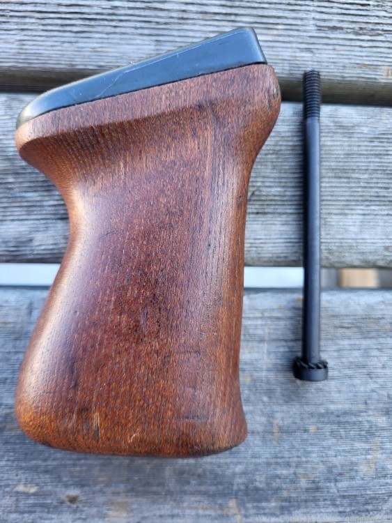 RARE original pre ban Yugoslavian Mitchell arms wood pistol grip-img-0