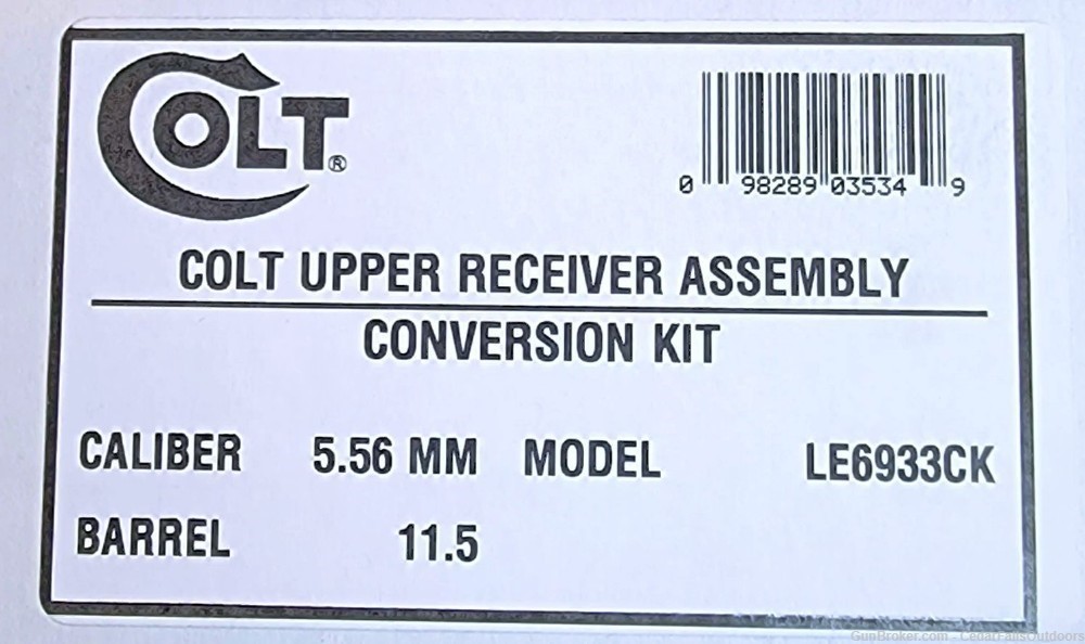 Colt 11.5" 5.56 Complete Upper Receiver Group LE6933CK-img-3