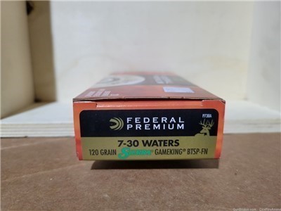7-30 waters ammo federal Sierra game king btsp 120 gr. 20 rnds no cc fees