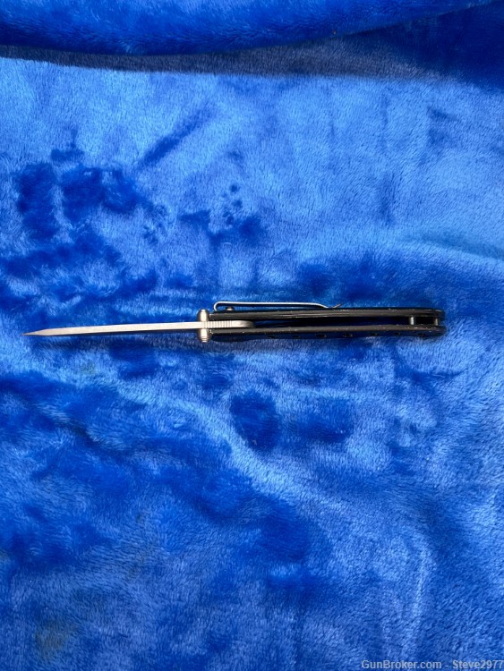 Gerber EVO 4660920A black single blade locking knife with a metal belt clip-img-2