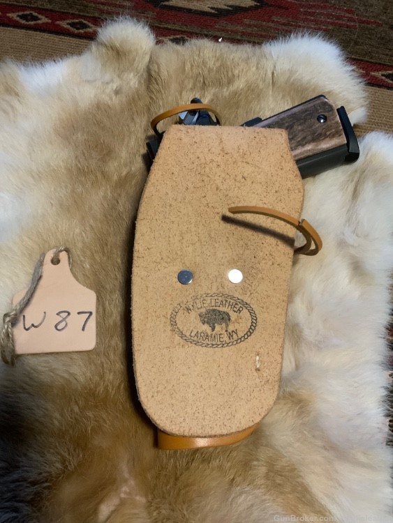 1911 holster. For full size 1911 pistol. US made, leather, Texas seal-img-5