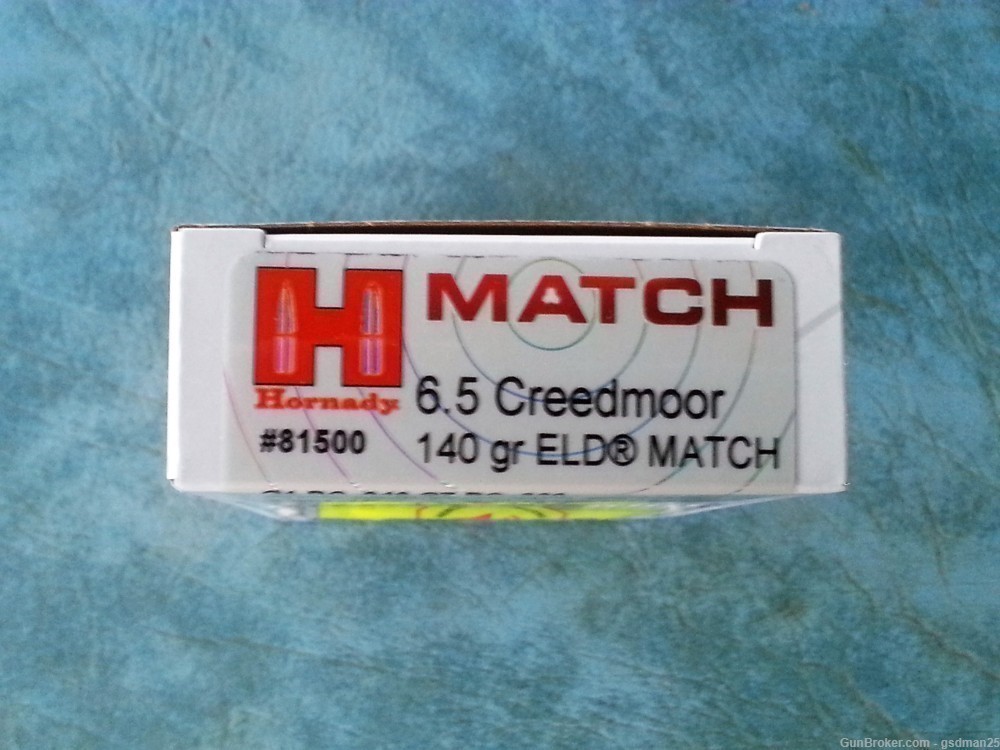 HORNADY Match 6.5 Creedmoor 140 gr ELD MATCH 81500-img-0