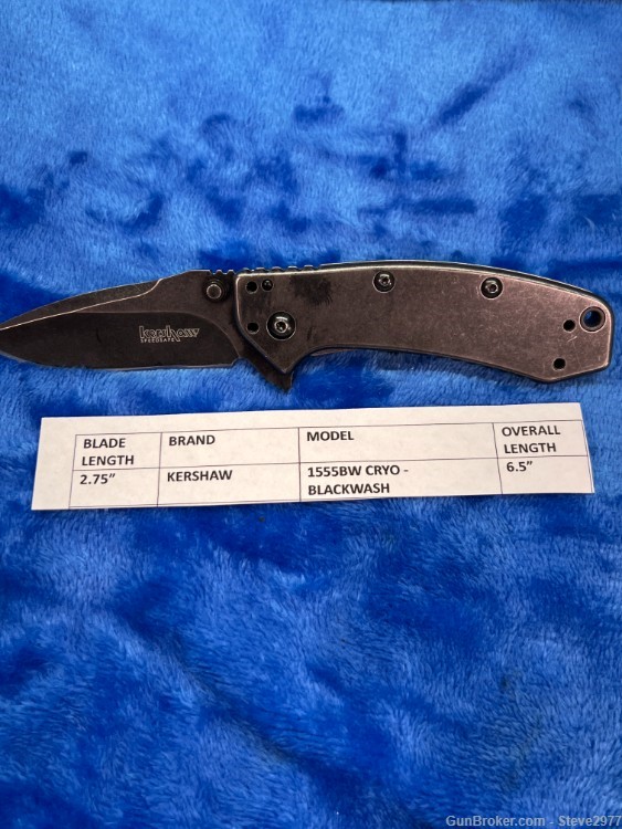 Kershaw Cryo folding Pocket Knife MODEL 1555BW-img-6