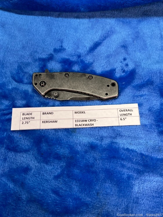 Kershaw Cryo folding Pocket Knife MODEL 1555BW-img-9