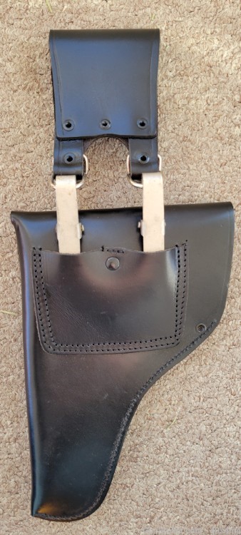 Finnish Police holster Beretta black leather NOS 1992 dated-img-2