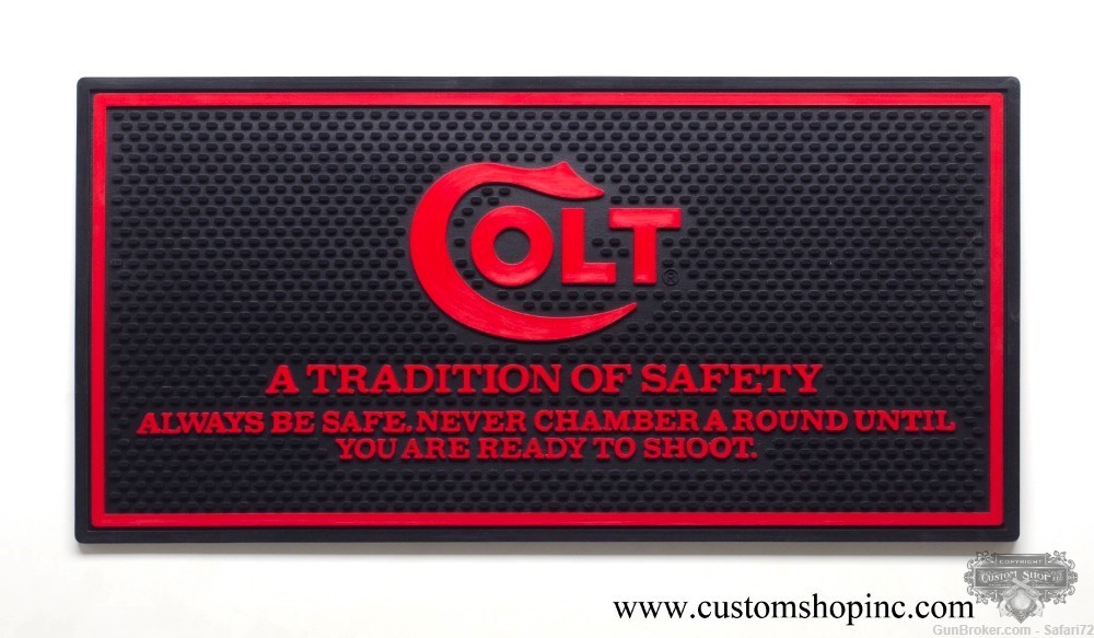 Colt Python Counter Mat. Black And Red-img-0