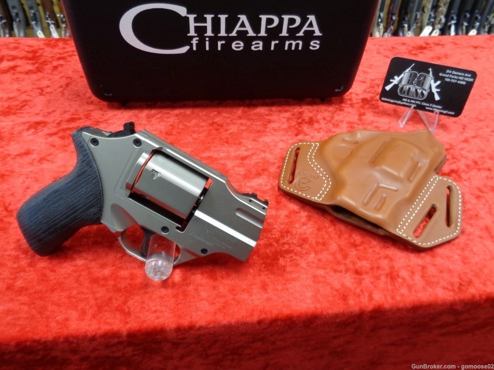 NEW Chiappa RHINO 357 Mag Magnum 2" & BONUS Carry Leather Holster WE TRADE!-img-0