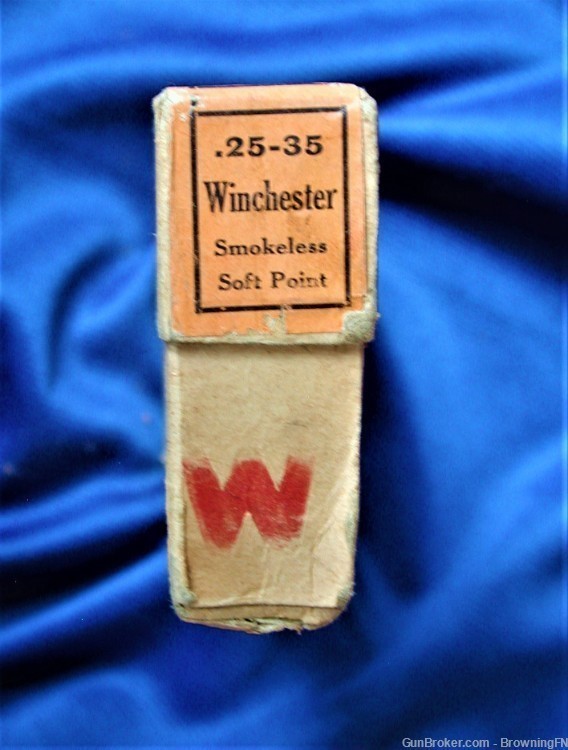 SEALED 2 Piece Box Winchester .25-35 W.C.F. Model 1894 Savage 1922-img-2