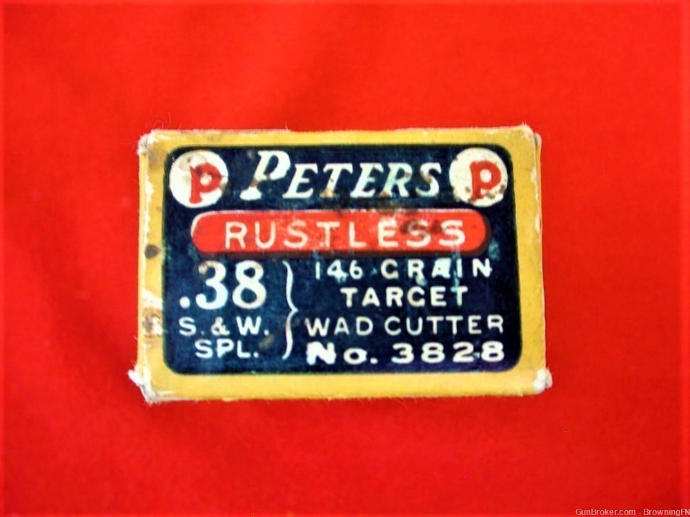 Prewar BOX Peters .38 Special Target Wadcutter Colt S&W Match Revolvers-img-6