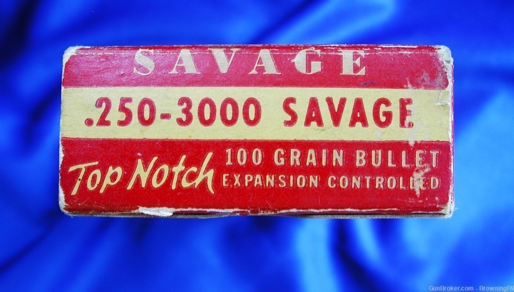 Full Original 20 Rd Box Savage Brand .250-3000 Model 99 20 40 45 .250-img-5
