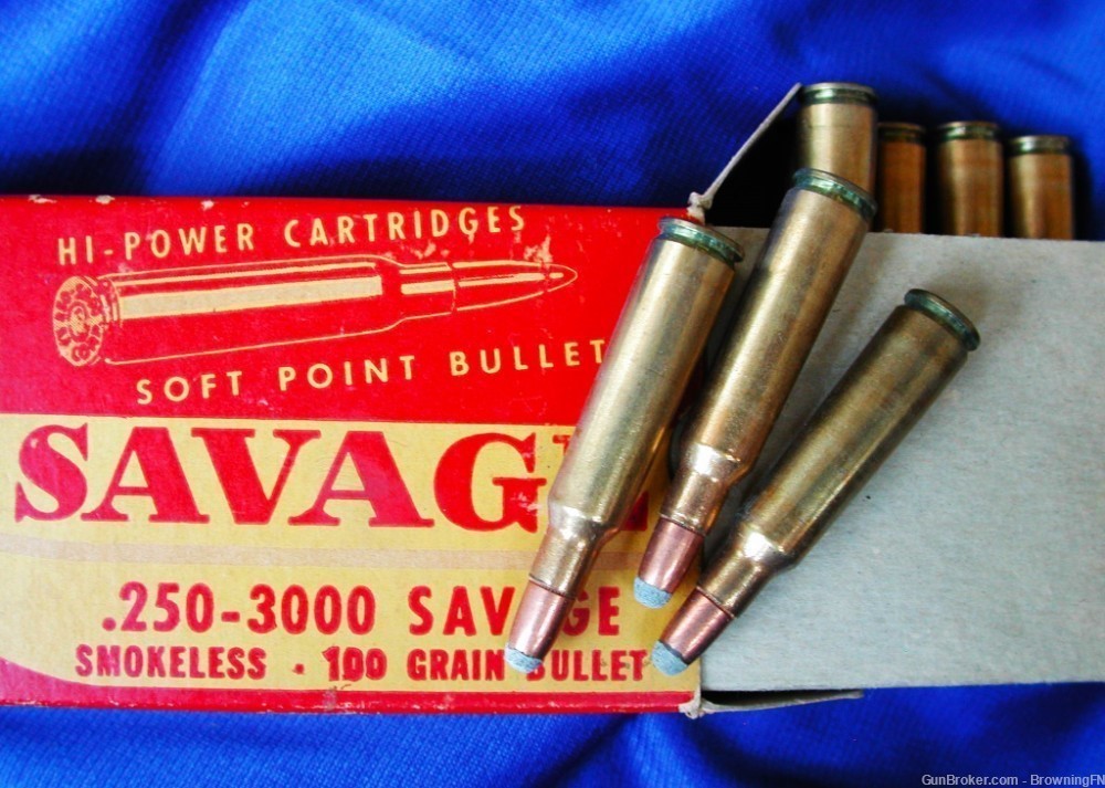 Full Original 20 Rd Box Savage Brand .250-3000 Model 99 20 40 45 .250-img-1