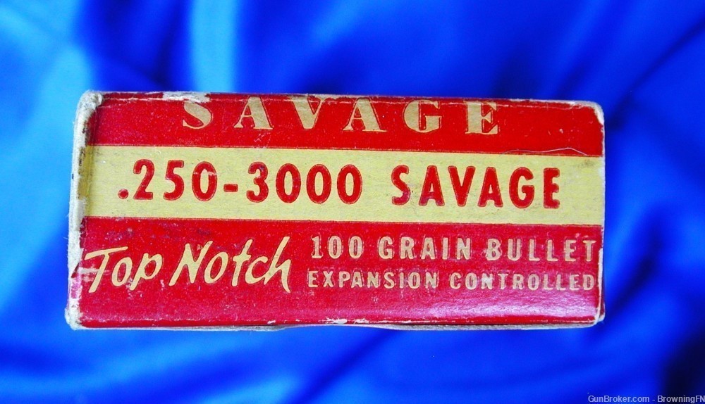 Full Original 20 Rd Box Savage Brand .250-3000 Model 99 20 40 45 .250-img-4