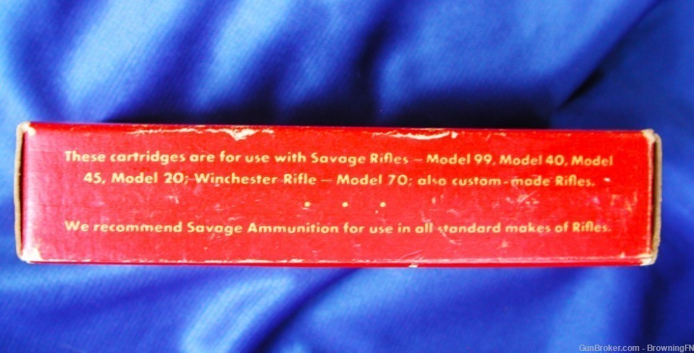 Full Original 20 Rd Box Savage Brand .250-3000 Model 99 20 40 45 .250-img-2