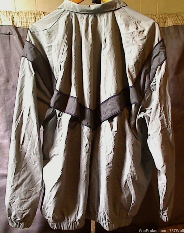 US Army Gray Physical Fitness PT JWOD Skilcraft Jacket 100% Nylon-img-2