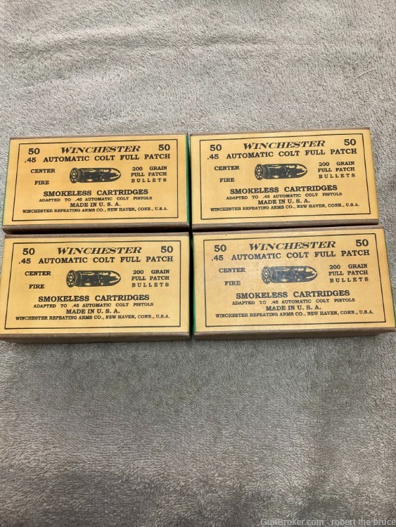 Vintage Collector Repro Cartridge Boxes for 45 ACP, No Longer Made!-img-0