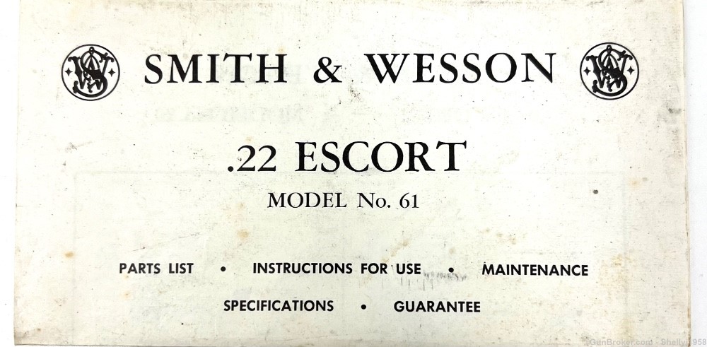 Smith & Wesson Model 61 Escort .22LR  Sub-Compact Pistol-img-5