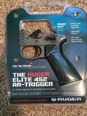 Ruger Elite 452 MSR Trigger AR-15, LR-308 Two Stage Matte-img-1