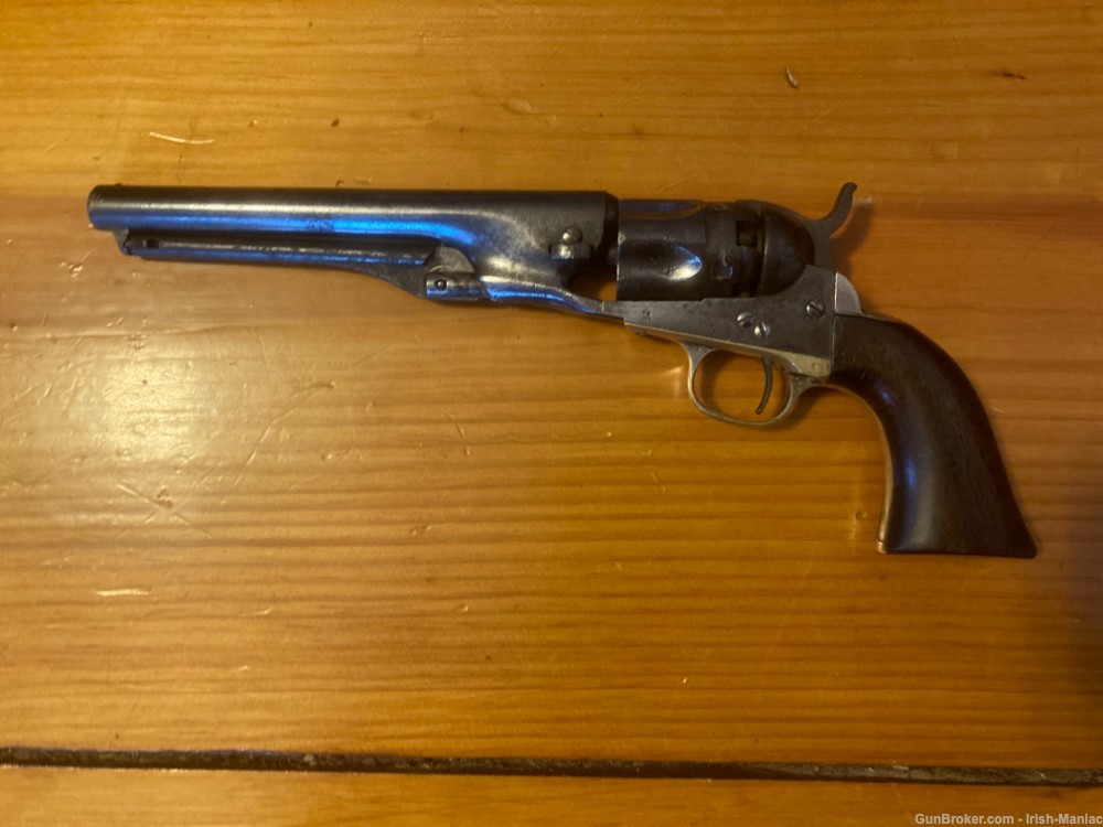 Antique 1862 Colt Police Revolver 36 Caliber Civil War Era-img-0