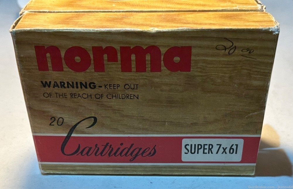 40 rounds of Norma Super 7x61 160gr SPSPBT brass cased ammo-img-8