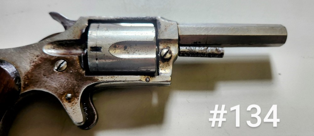 Lee Arms Co. Red Jacket No.4. .32 RF Revolver. May need repair/ adjustment.-img-2