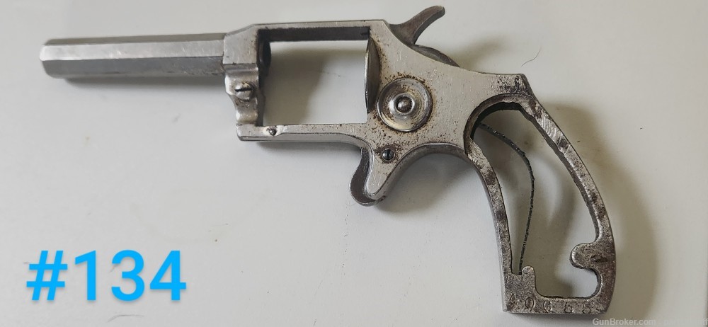Lee Arms Co. Red Jacket No.4. .32 RF Revolver. May need repair/ adjustment.-img-6