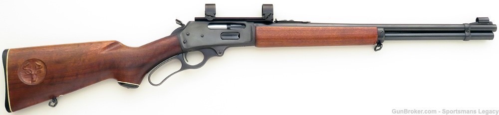 Marlin 336 RC .30-30, Spiegal buck carving, 1968, 85 percent, layaway-img-0