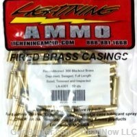 Lightning Ammo Reconditioned Ready to Load Brass .300 AAC 50/ct Bag-img-1