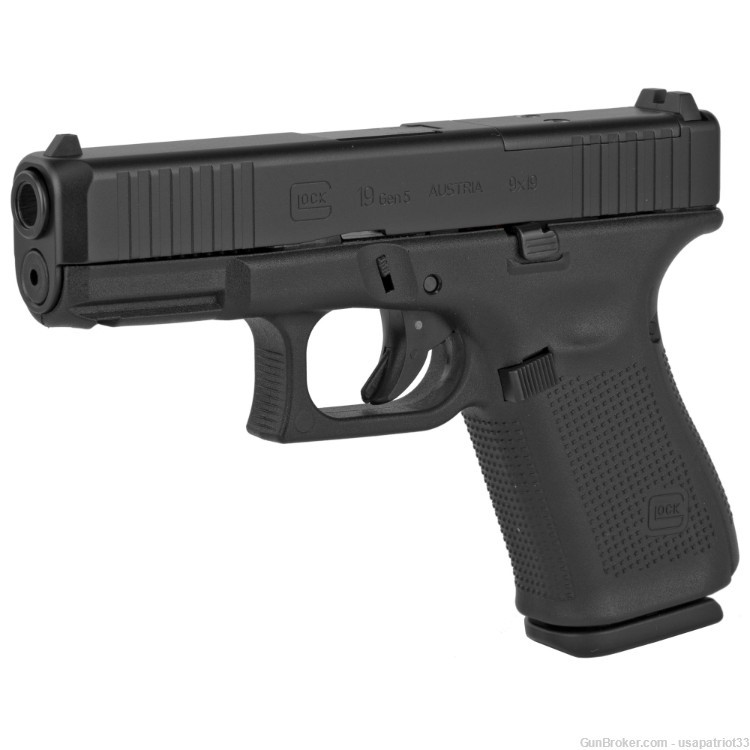 Glock 19 Gen5 MOS Front Serrations 9mm 15-round | PA195S203MOS -img-2