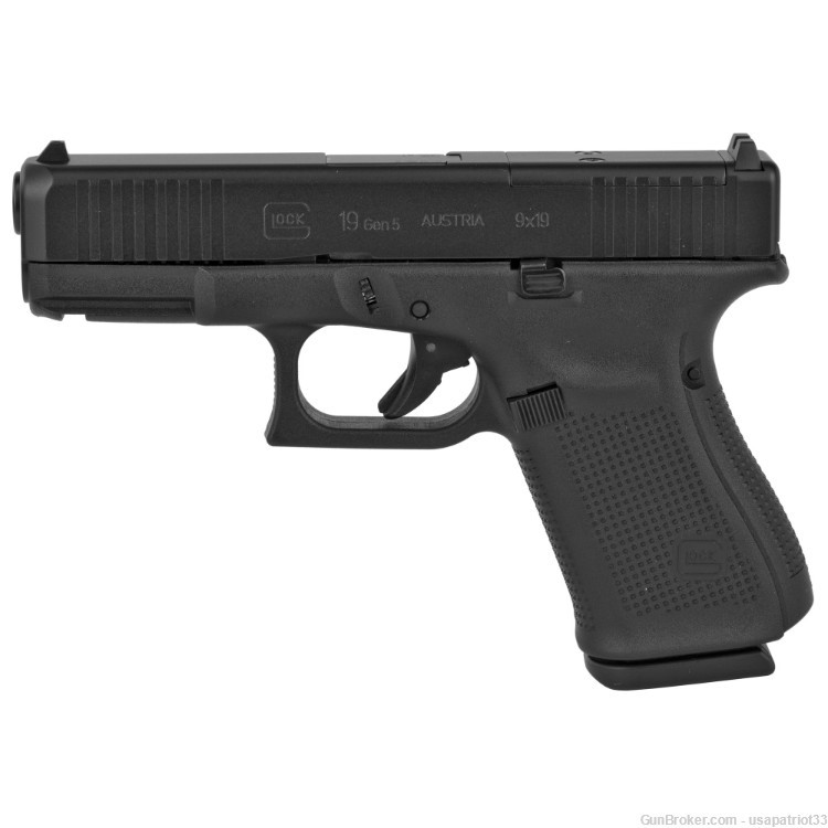 Glock 19 Gen5 MOS Front Serrations 9mm 15-round | PA195S203MOS -img-0
