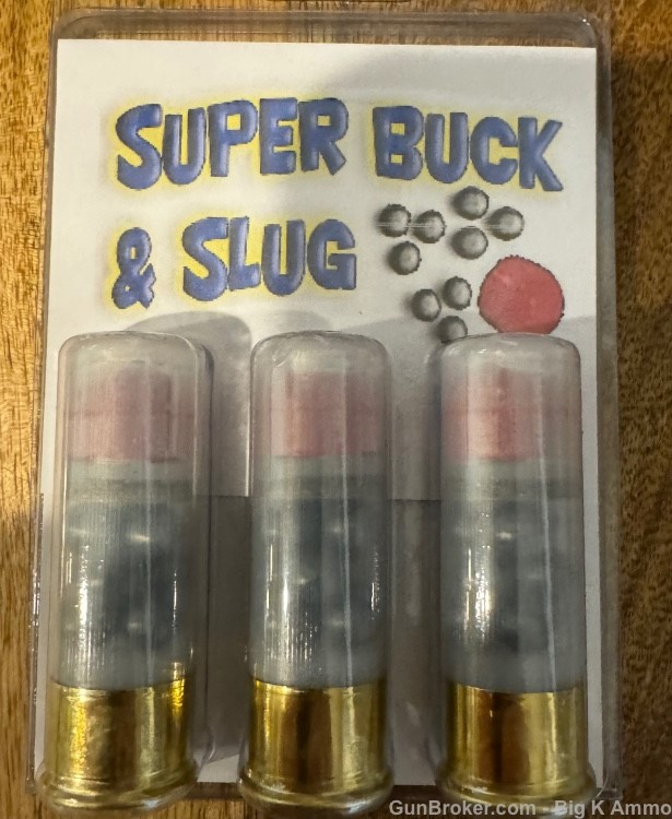12 ga .12 GAUGE SUPER BUCK & SLUG EXOTIC SHOTGUN AMMO Home defense NoCCFees-img-0