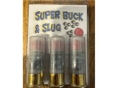 12 ga .12 GAUGE SUPER BUCK & SLUG EXOTIC SHOTGUN AMMO Home defense NoCCFees