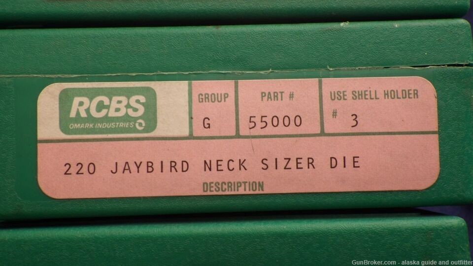 220 Jaybird complete die sets- reamer - headspace gauges-img-2