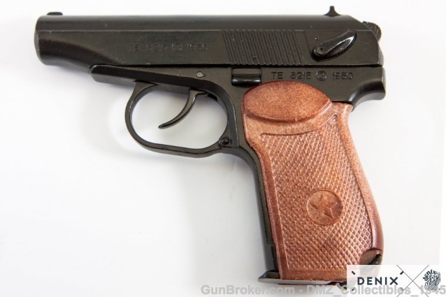 Russian Soviet Makarov Pistol Non-Firing Replica Gun by Denix-img-1