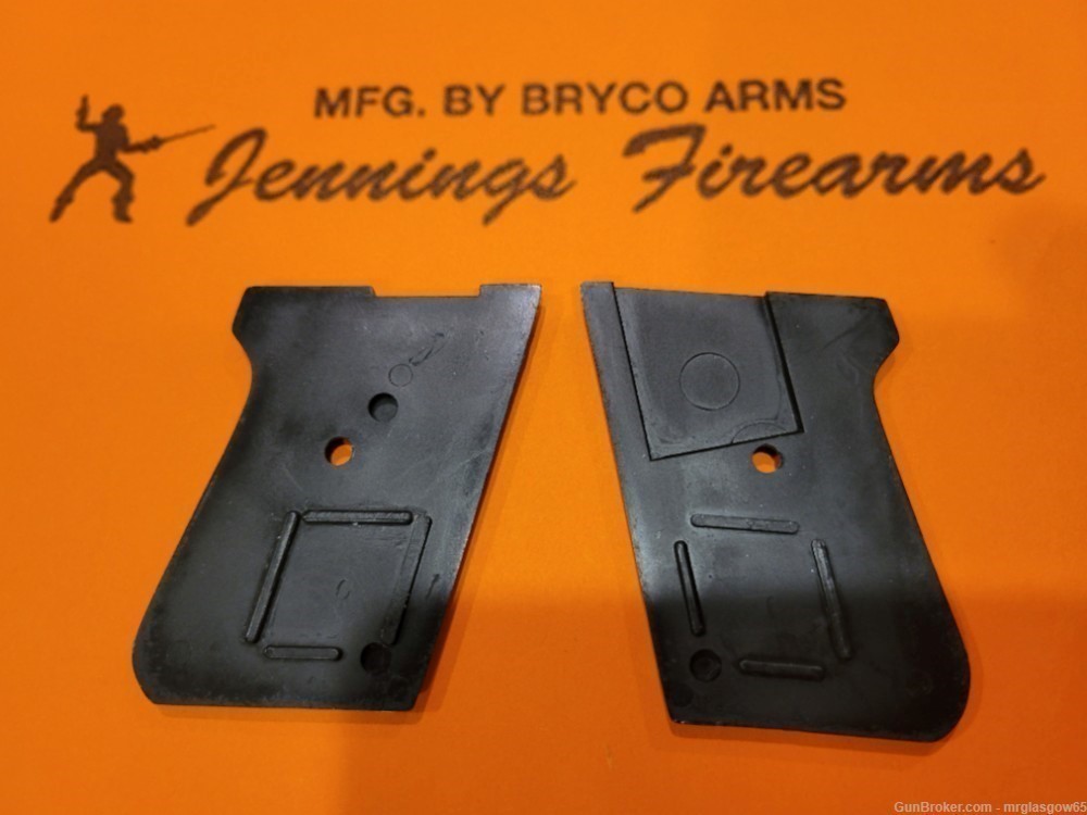Bryco Arms Jennings J22 J25 22 25 New Black Grips (Old Model Sliding Safety-img-2