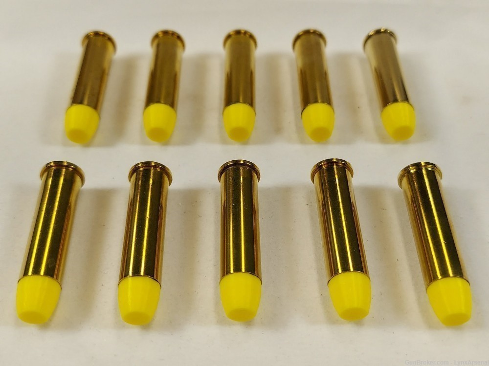 357 Magnum Brass Snap caps / Dummy Training Rounds - Set of 10 - Yellow-img-2