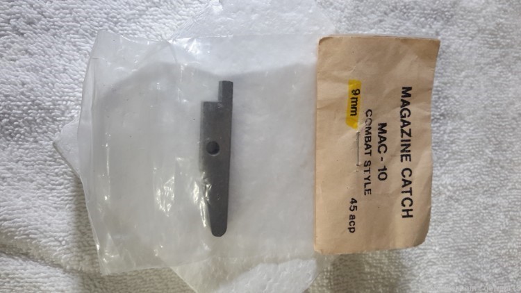 Vintage 80's MAC-10 9mm Catco Co. Extended Mag Catch -img-0